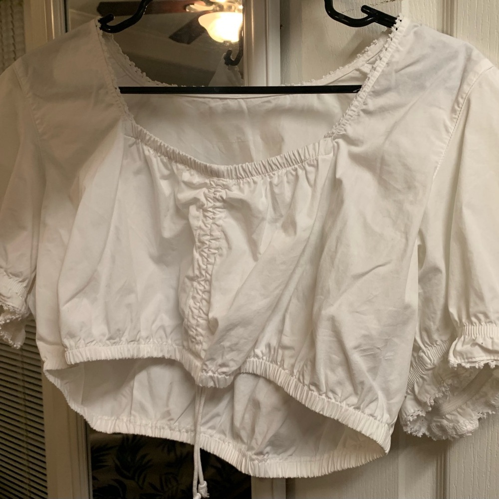 Dirndl 44 or XL White Women's Top